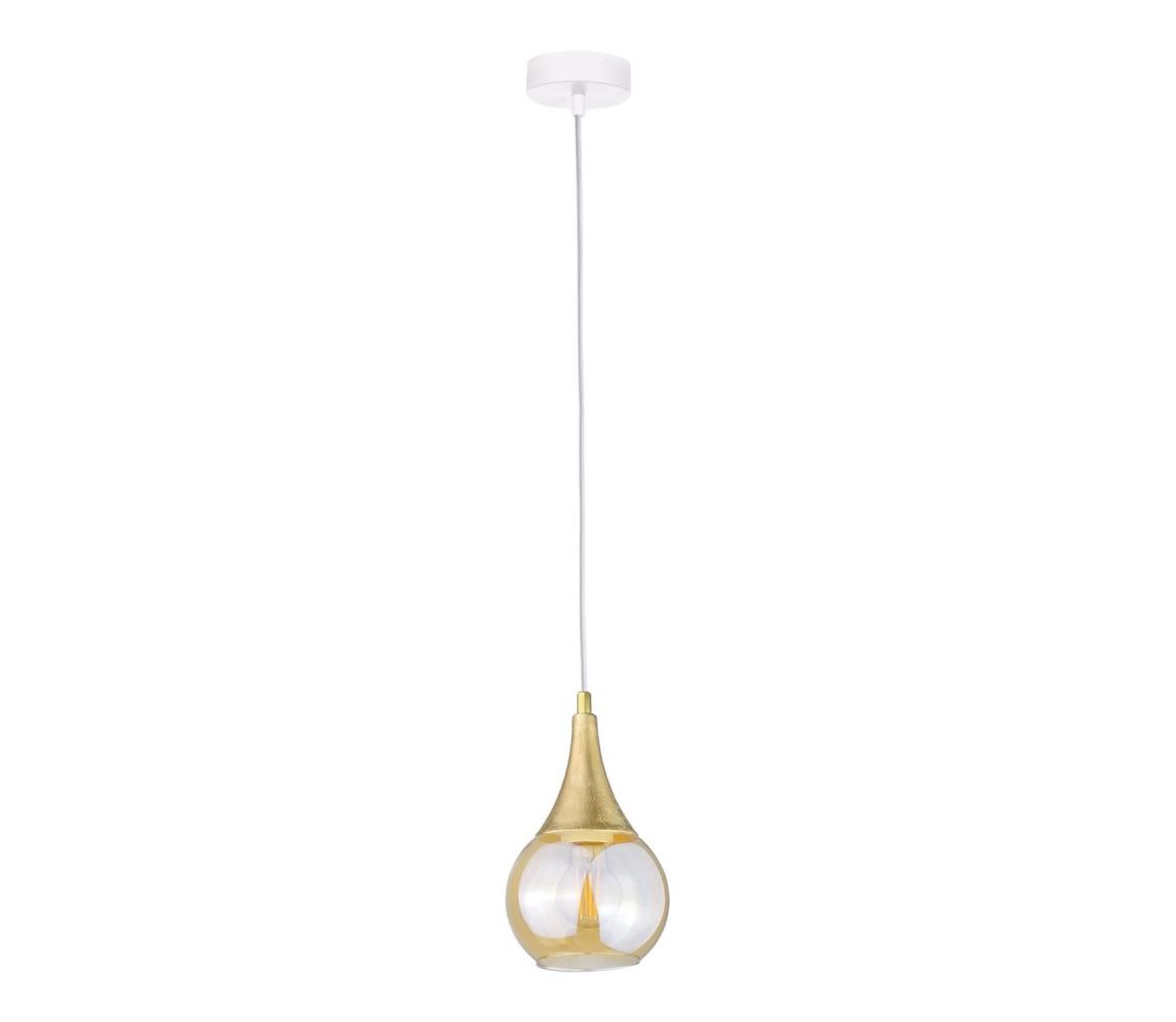 Żyrandol na lince LACRIMA WHITE 1xE27/60W/230V