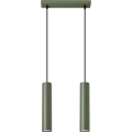 Żyrandol na lince LAGOS 2xGU10/10W/230V zielony