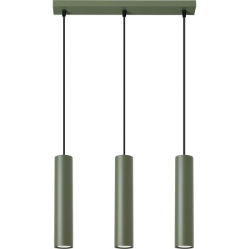 Żyrandol na lince LAGOS 3xGU10/10W/230V zielony