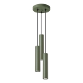 Żyrandol na lince LAGOS 3xGU10/10W/230V zielony