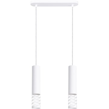 Żyrandol na lince LAMI 2xGU10/10W/230V biały