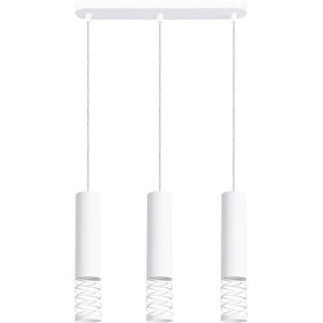 Żyrandol na lince LAMI 3xGU10/10W/230V biały