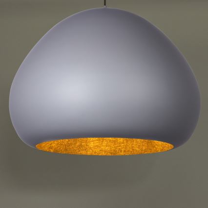 Żyrandol na lince LAVA 1xE27/15W/230V szary/złoty
