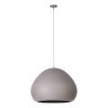 Żyrandol na lince LAVA 1xE27/15W/230V taupe/czarny