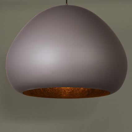 Żyrandol na lince LAVA 1xE27/15W/230V taupe/czarny