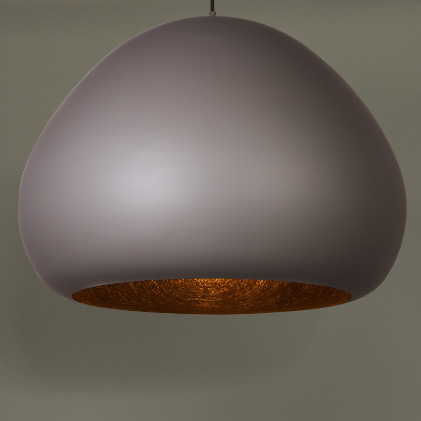 Żyrandol na lince LAVA 1xE27/15W/230V taupe/czarny