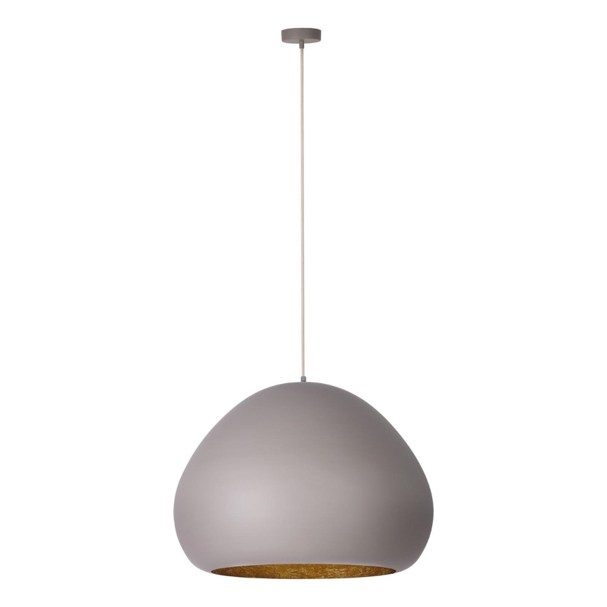 Żyrandol na lince LAVA 1xE27/15W/230V taupe/zl.