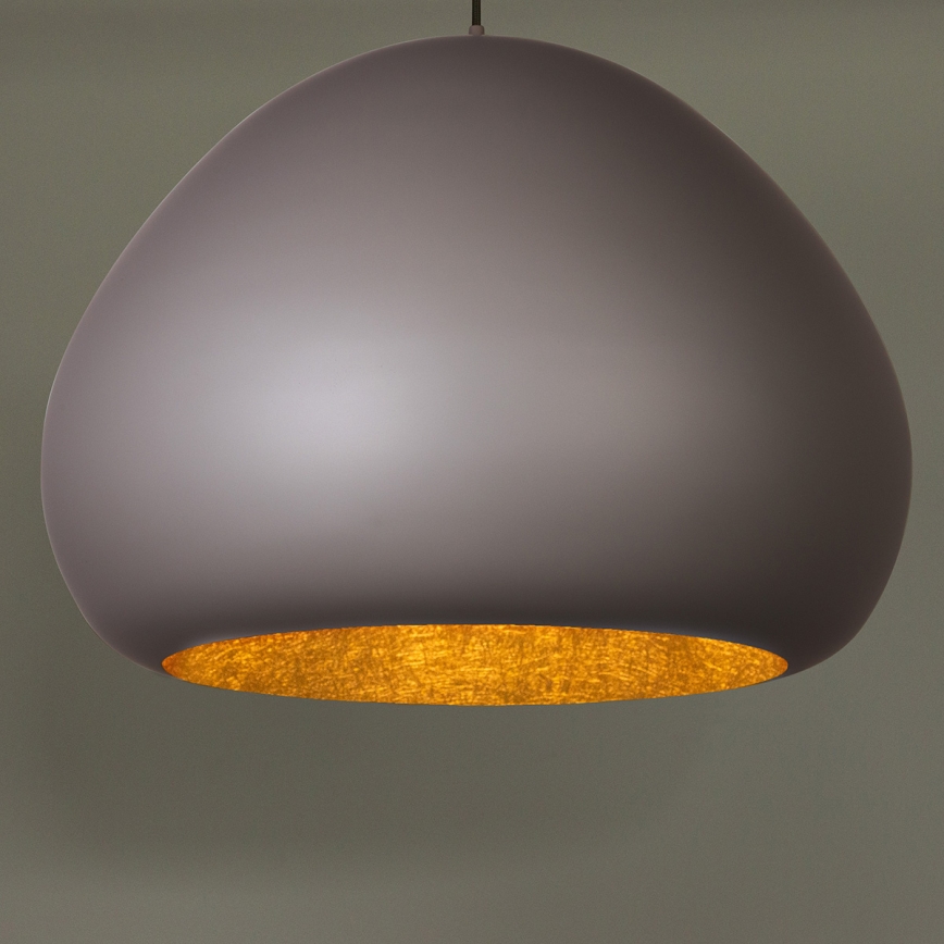 Żyrandol na lince LAVA 1xE27/15W/230V taupe/zl.