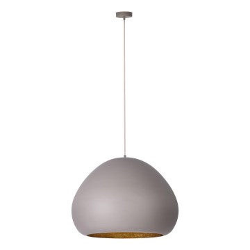 Żyrandol na lince LAVA 1xE27/15W/230V taupe/złoty