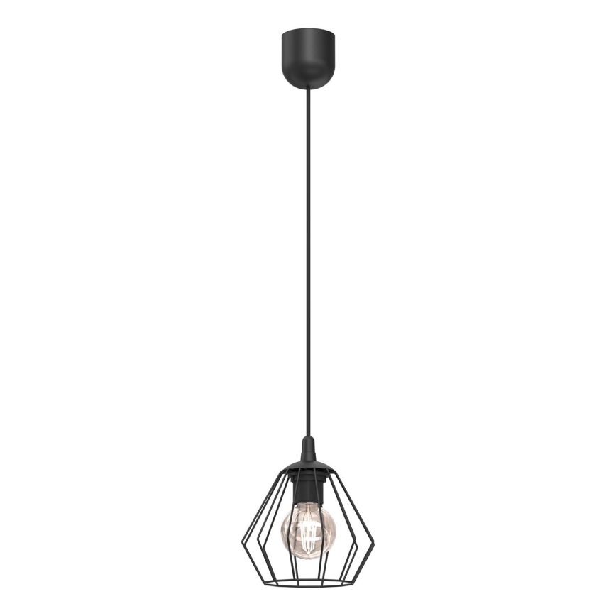 Żyrandol na lince LETI 1xE27/15W/230V czarny