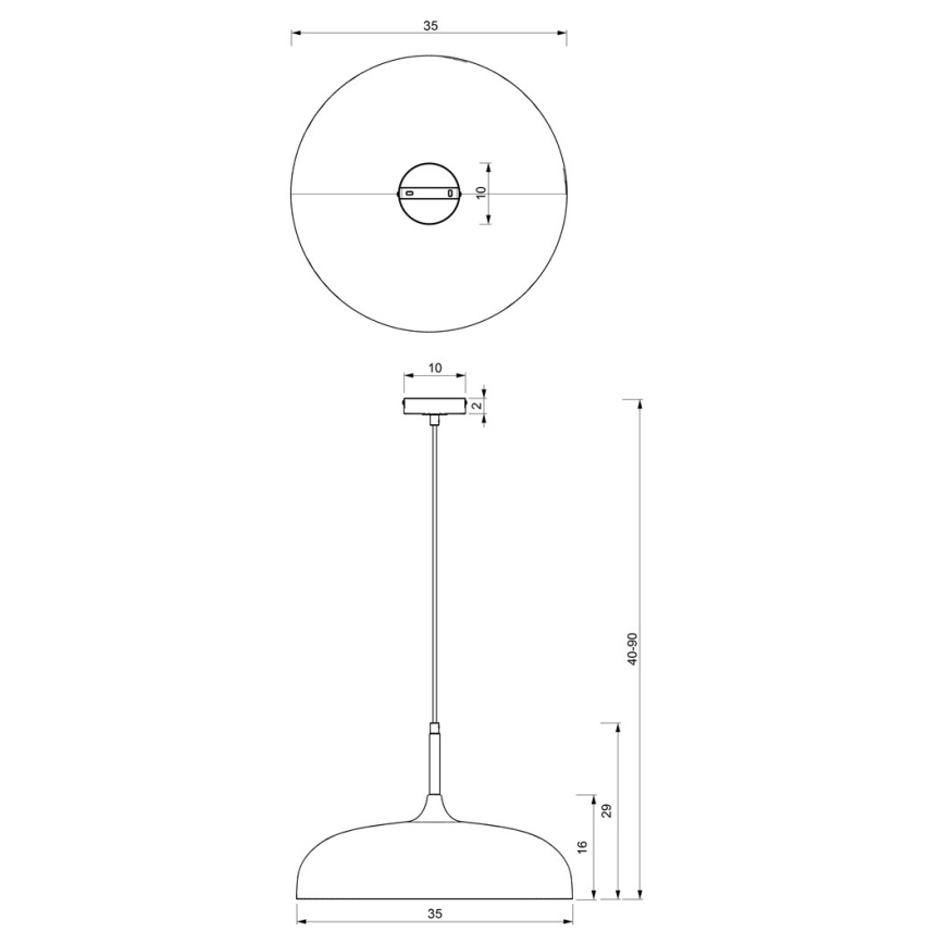 Żyrandol na lince LINCOLN 1xE27/60W/230V d. 35 cm zielony