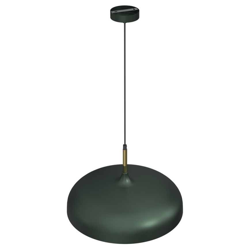 Żyrandol na lince LINCOLN 1xE27/60W/230V d. 45 cm zielony