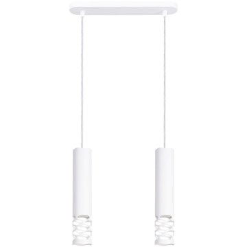 Żyrandol na lince LIRO 2xGU10/10W/230V biały