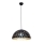 Żyrandol na lince LISA BLACK 1xE27/60W/230V