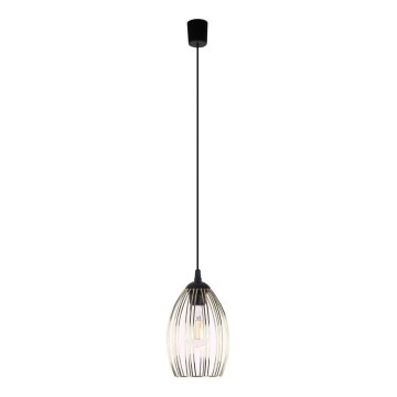 Żyrandol na lince LIZA 1xE27/15W/230V czarny/złoty