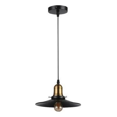 Żyrandol na lince LOFT 1xE27/60W/230V śr. 22 cm czarny