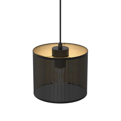 Żyrandol na lince LOFT SHADE 1xE27/60W/230V śr. 18 cm czarny/złoty