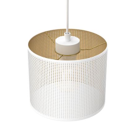 Żyrandol na lince LOFT SHADE 3xE27/60W/230V biały/złoty