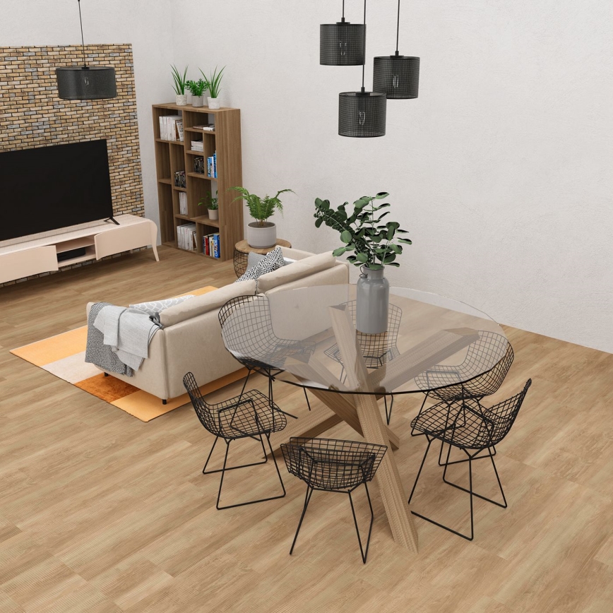 Żyrandol na lince LOFT SHADE 3xE27/60W/230V czarny