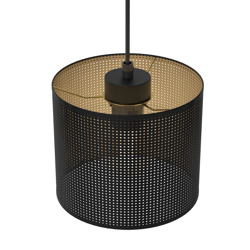 Żyrandol na lince LOFT SHADE 5xE27/60W/230V czarny/złoty