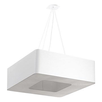 Żyrandol na lince LOKKO 8xE27/60W/230V 80 cm biały