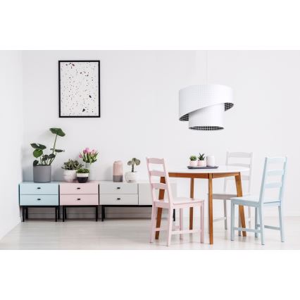 Żyrandol na lince LORI 1×E27/60W/230V biały