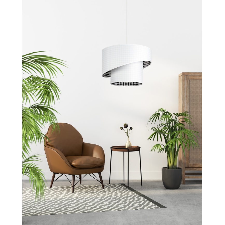Żyrandol na lince LORI 1×E27/60W/230V biały