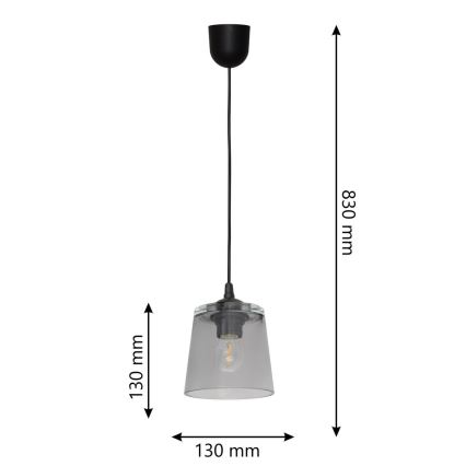Żyrandol na lince LUCEA 1xE27/15W/230V