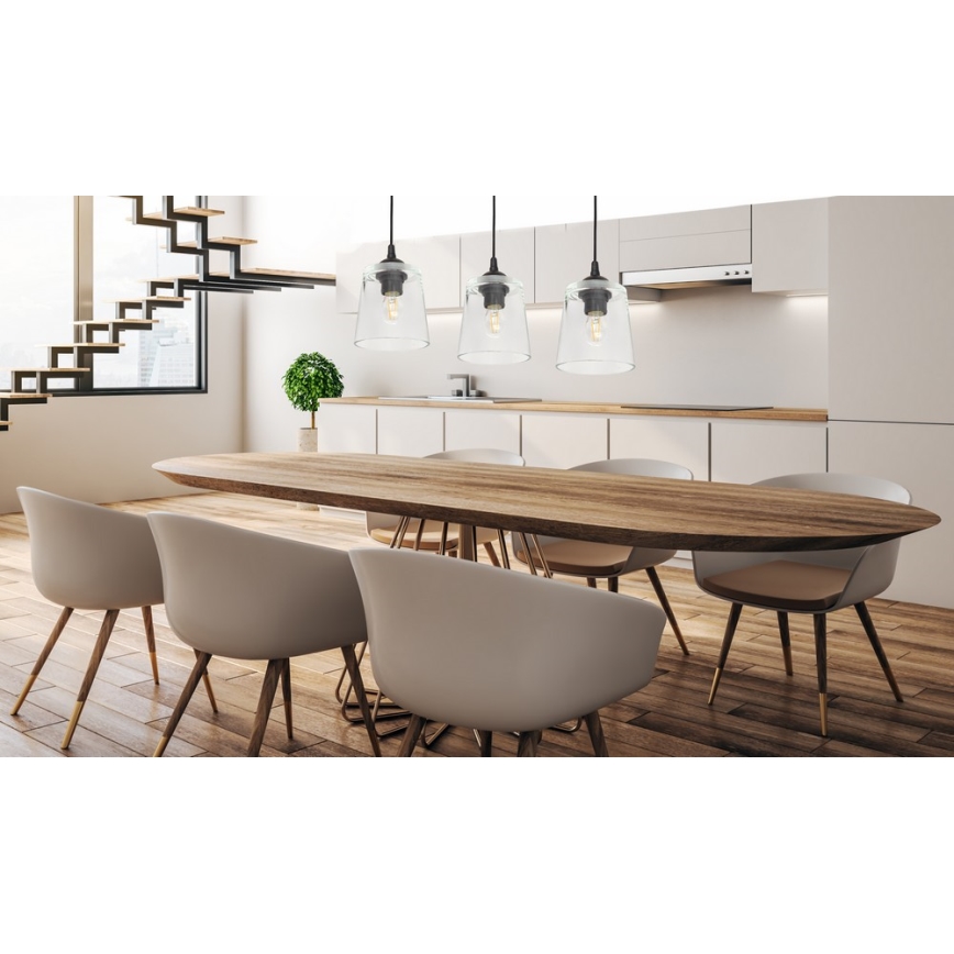 Żyrandol na lince LUCEA 3xE27/15W/230V