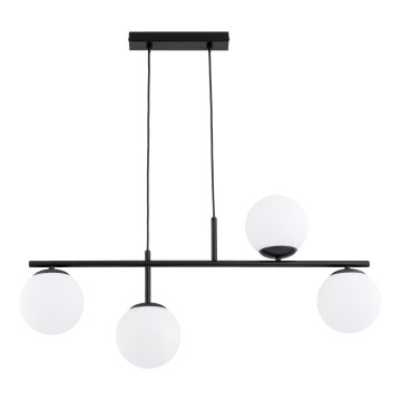 Żyrandol na lince LUNA 4xE14/10W/230V czarny