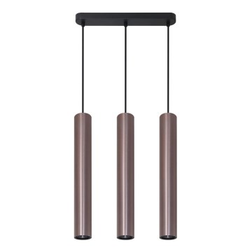 Żyrandol na lince LUNGOMARE 3xGU10/10W/230V matowy chrom