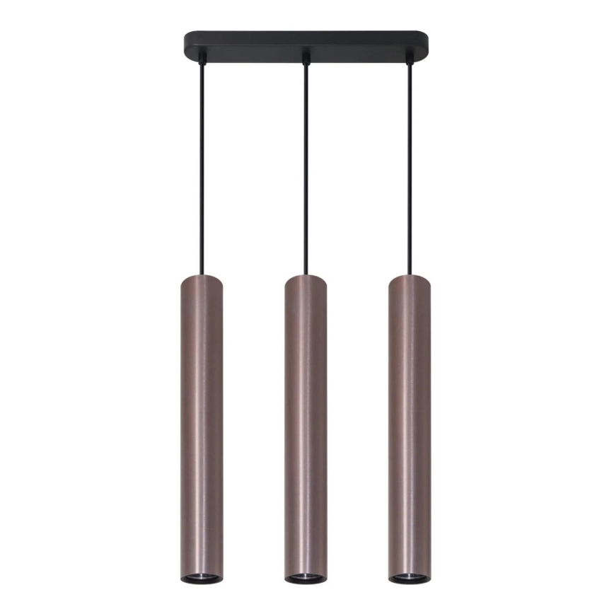 Żyrandol na lince LUNGOMARE 3xGU10/10W/230V matowy chrom