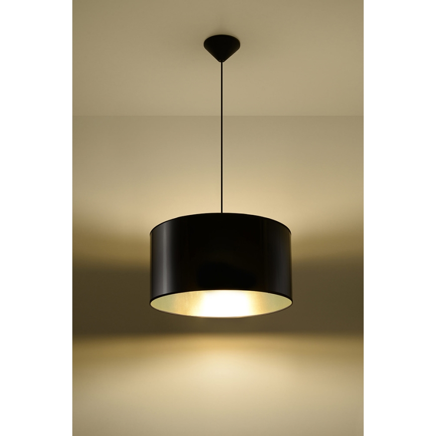Żyrandol na lince LUXOR 40 1xE27/60W/230V złoty/czarny