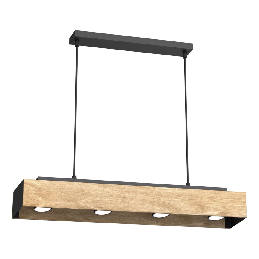 Żyrandol na lince MAISON 4xGU10/8W/230V brązowy/dąb