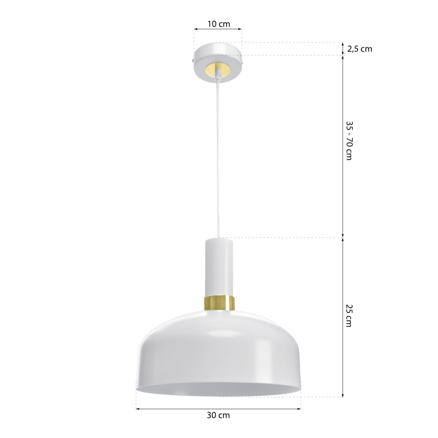 Żyrandol na lince MALMO 1xE27/60W/230V