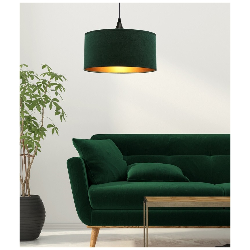 Żyrandol na lince MALOTO 1xE27/60W/230V zielony