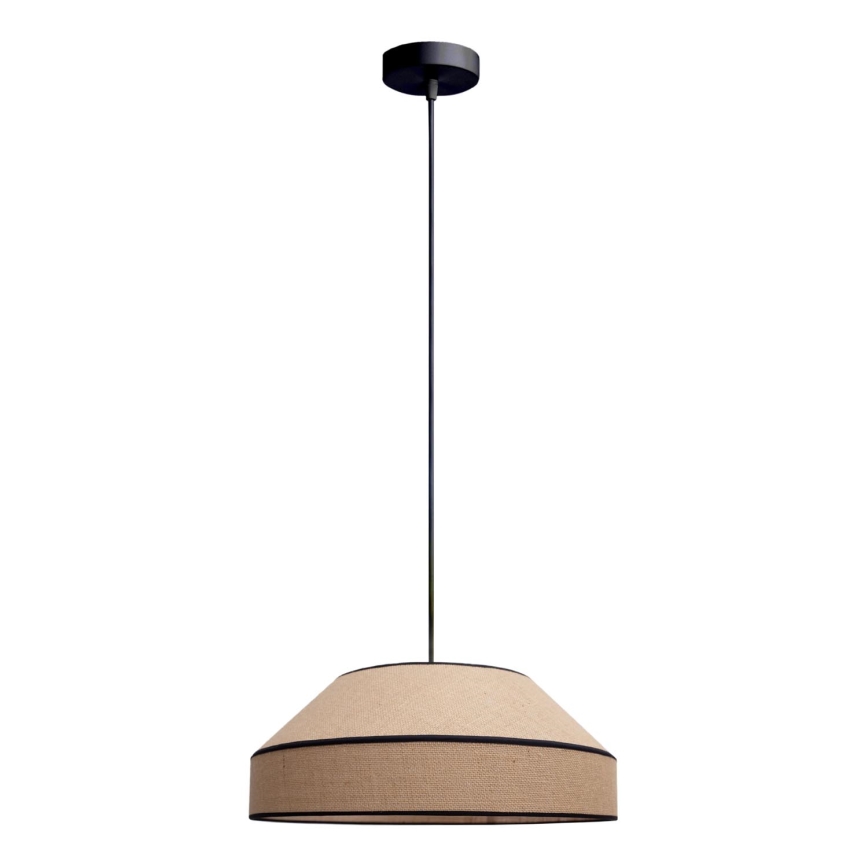 Żyrandol na lince MANISO 1xE27/60W/230V śr. 45 cm beżowy