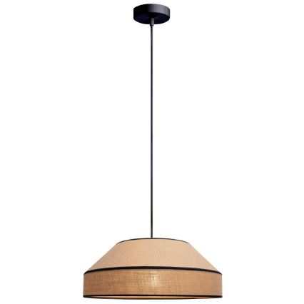 Żyrandol na lince MANISO 1xE27/60W/230V śr. 45 cm beżowy