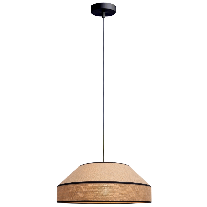 Żyrandol na lince MANISO 1xE27/60W/230V śr. 45 cm beżowy