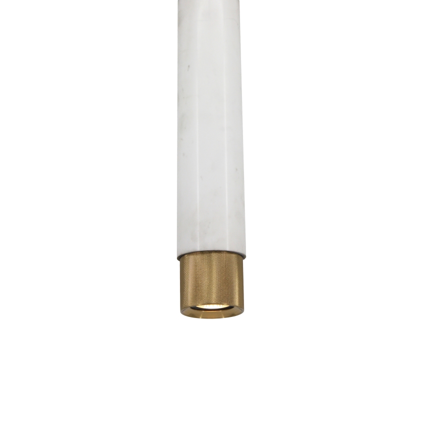 Żyrandol na lince Marble white/brass 1xGU10/8W/230V