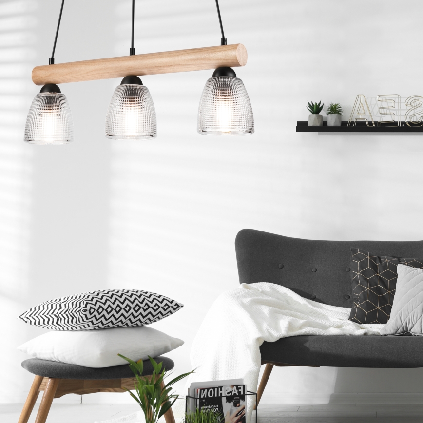 Żyrandol na lince MARGIT 3xE27/60W/230V