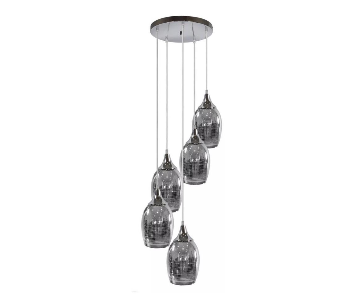 Żyrandol na lince MARINA 5xE27/60W/230V chrom