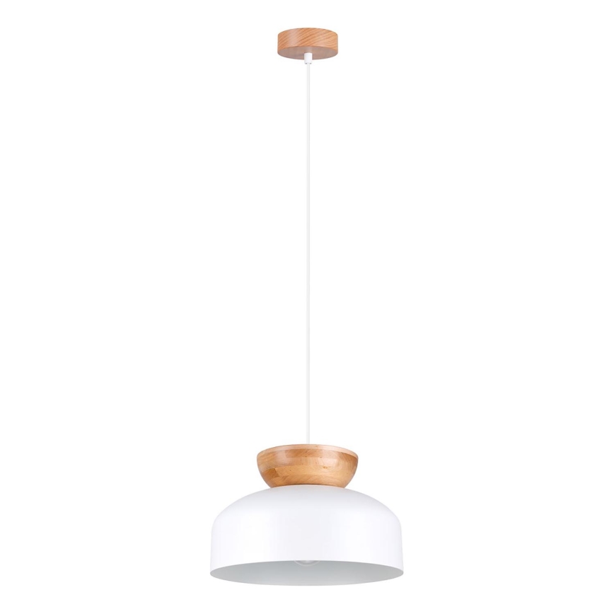 Żyrandol na lince MARION 1xE27/15W/230V śr. 29,5 cm biały