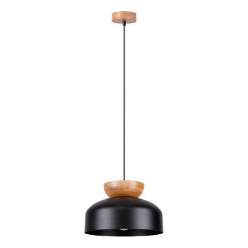 Żyrandol na lince MARION 1xE27/15W/230V śr. 29,5 cm czarny