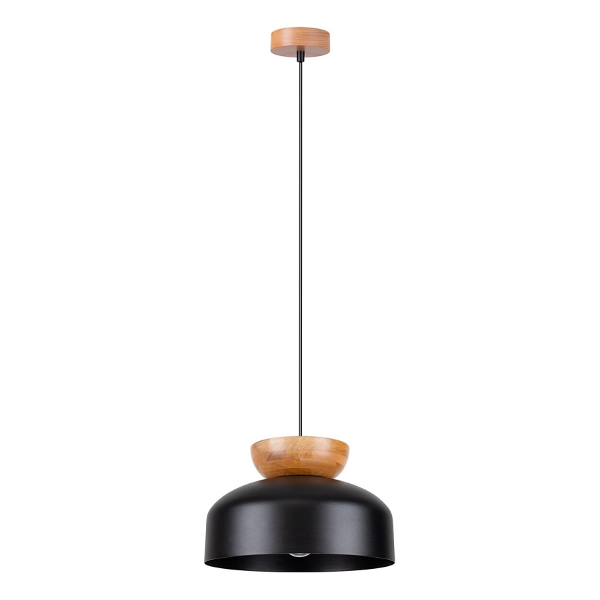 Żyrandol na lince MARION 1xE27/15W/230V śr. 29,5 cm czarny