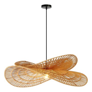Żyrandol na lince MARIPOSA 1xE27/40W/230V śr. 80 cm juta