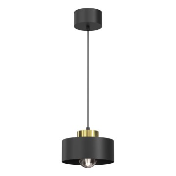Żyrandol na lince MARTI 1xE27/15W/230V czarny/złoty