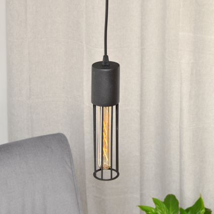 Żyrandol na lince MELODY 1xE27/15W/230V czarne