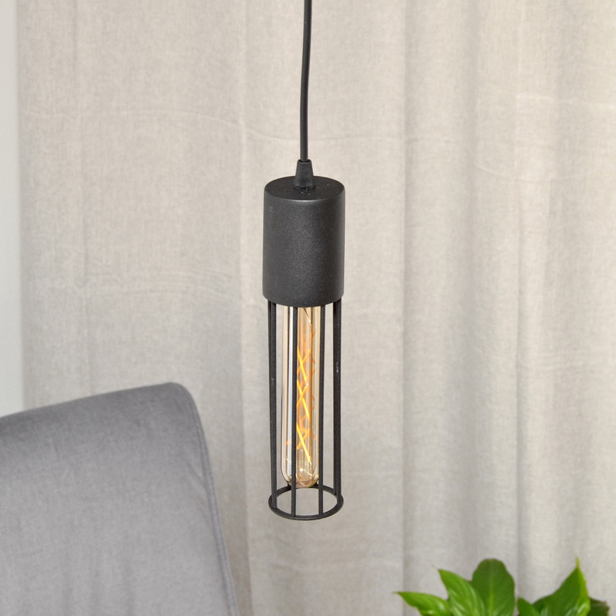 Żyrandol na lince MELODY 1xE27/15W/230V czarne