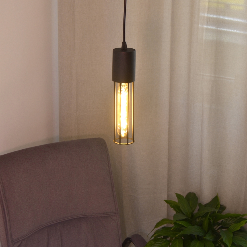 Żyrandol na lince MELODY 1xE27/15W/230V czarne